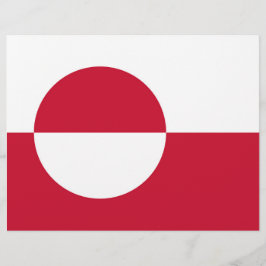 Letterhead mit Flagge Grönlands