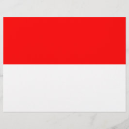 Letterhead mit Flagge Indonesiens