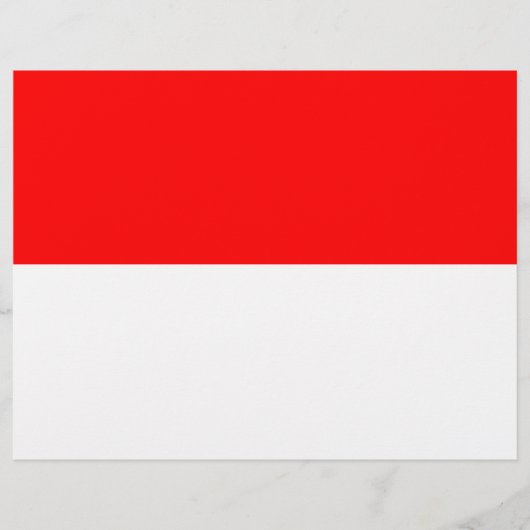 Letterhead mit Flagge Indonesiens (Vorderseite)