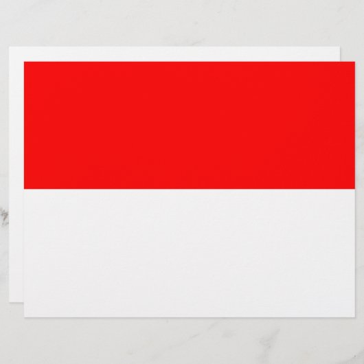 Letterhead mit Flagge Indonesiens (Vorne/Hinten)