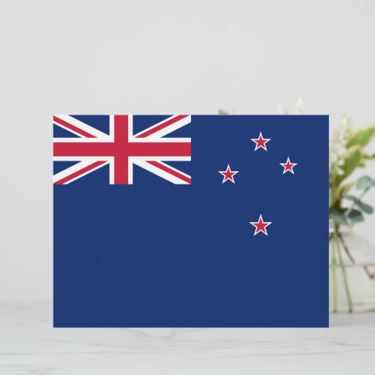 Letterhead mit Flagge Neuseelands Briefbogen (Stehend Vorderseite)