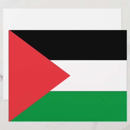 Letterhead mit Flagge Palästinas (Vorne/Hinten)