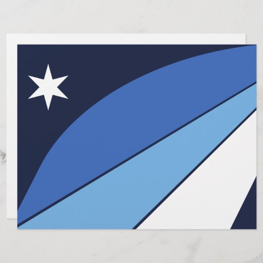 Letterhead mit Flagge von Kolumbien, South Carolin Briefbogen (Vorne/Hinten)