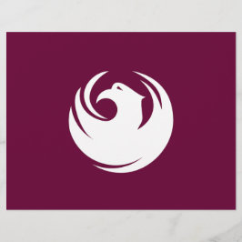 Letterhead mit Flagge von Phoenix, Arizona Briefbogen