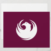 Letterhead mit Flagge von Phoenix, Arizona Briefbogen (Vorne/Hinten)