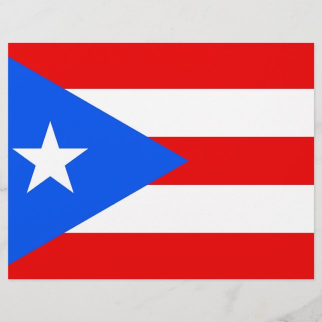 Letterhead mit Flagge von Puerto Rico, USA (Vorderseite)
