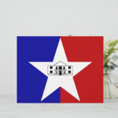 Letterhead mit Flagge von San Antonio, USA (Stehend Vorderseite)