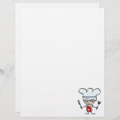 Letterhead mit Koch Cartoon - Kochgeschirr (Vorne/Hinten)