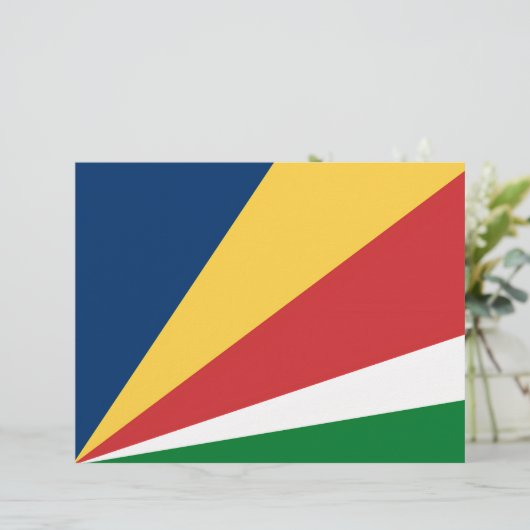 Letterhead mit Seychelles Colors Design (Stehend Vorderseite)
