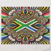 Letterhead mit südafrikanischem Farbdesign (Vorderseite)