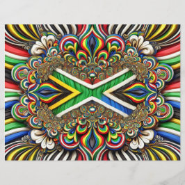 Letterhead mit südafrikanischem Farbdesign