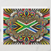 Letterhead mit südafrikanischem Farbdesign (Vorne/Hinten)