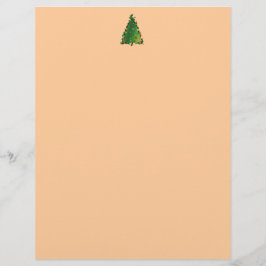 Letterhead mit Weihnachtsbaumdekoration