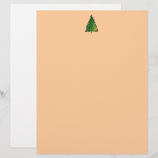 Letterhead mit Weihnachtsbaumdekoration (Vorne/Hinten)