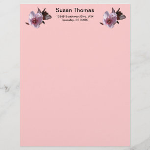 Letterhead - Pflaumenblüten Briefbogen