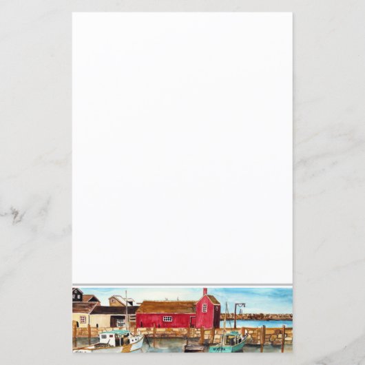 Letterhead Rockport Hafen Massachusetts (Rückseite)