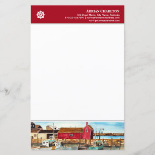 Letterhead Rockport Hafen Massachusetts