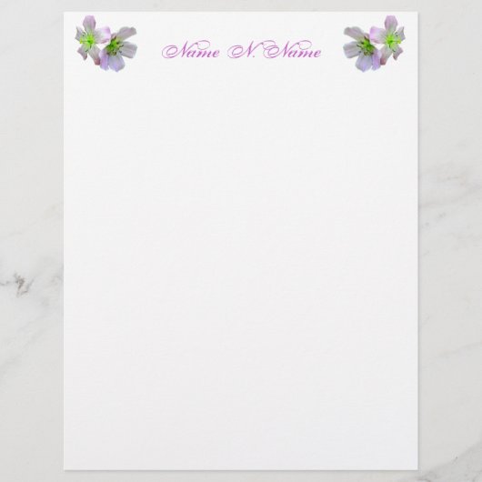 Letterhead Stationery (Vorderseite)