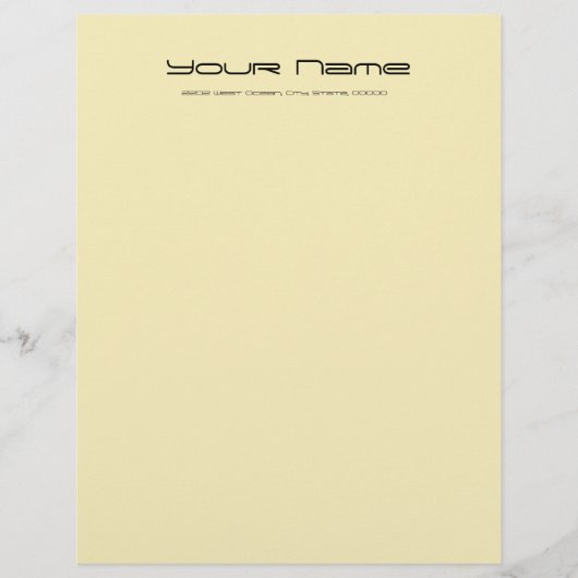 Letterhead Stationery Basic Paper/lt Gold Color (Vorderseite)