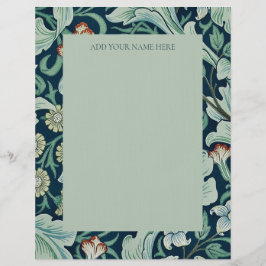 LETTERHEAD : WILLIAM MORRIS : FLORAL BRIEFBOGEN