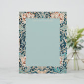 LETTERHEAD : WILLIAM MORRIS : "TULIPS" BRIEFBOGEN (Stehend Vorderseite)