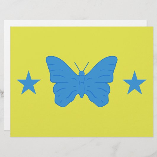 Letterhead with Flag of Bady Bassitt, Brazil Briefbogen (Vorne/Hinten)