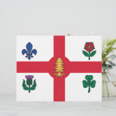 Letterhead with Flag of Montreal, Canada Briefbogen (Stehend Vorderseite)