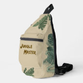 Lettering Design Jungle Master, brown, sand Crossbody Bag (Rechte Ecke)
