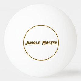Lettering Design Jungle Master Tischtennisball