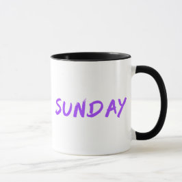 Lettering Design Sunday in Purple Tasse