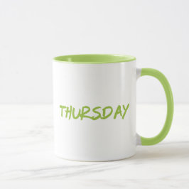 Lettering Design Thursday in Green Tasse