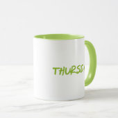 Lettering Design Thursday in Green Tasse (VorderseiteRechts)