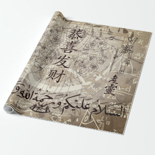 Lettering Geschenkpapier