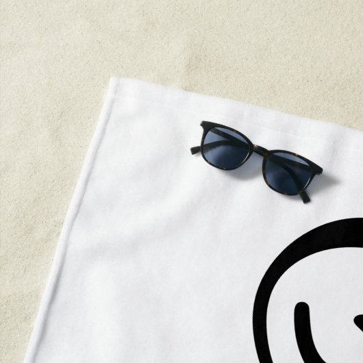 Lettering Hearts Bride Strandtuch (Beispiel)