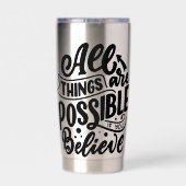 Lettering Quote About Dreams Thermobecher (Rückseite)