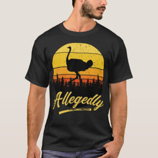 Letterkenny angeblich Ostrich Vintag Retro Sunset T-Shirt
