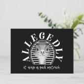 Letterkenny, angeblich Straußenkarte Einladung (Stehend Vorderseite)