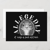 Letterkenny, angeblich Straußenkarte Einladung (Vorne/Hinten)