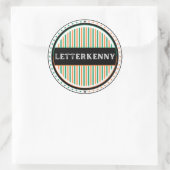 Letterkenny City Pride Emblem – Irish Identity Runder Aufkleber (Tasche)