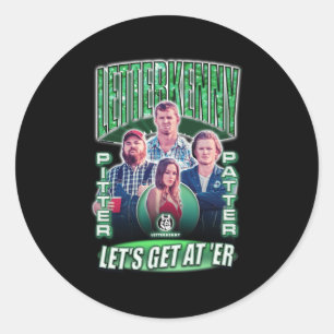 Letterkenny Pitter Patter Collage Runder Aufkleber