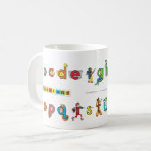 Letterland | Piktogramm-Tasse Kaffeetasse (Vorderseite Links)