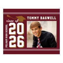 LETTERMAN ABSCHLUSS schulfarben ROTBRAUN 