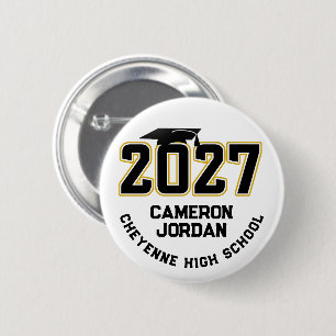 Letterman Abschlussjahrgang 2027 Button