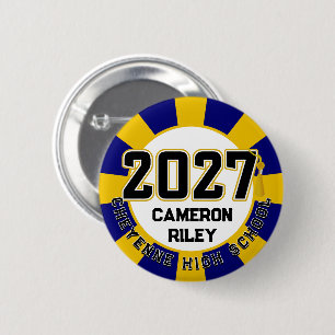 Letterman Abschlussjahrgang 2027 Button