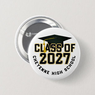 Letterman Abschlussjahrgang 2027 Button