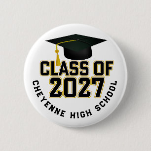 Letterman Abschlussjahrgang 2027 Button