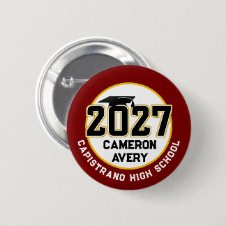 Letterman Abschlussjahrgang 2027 Button