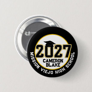 Letterman Abschlussjahrgang 2027 Diplomierung Button