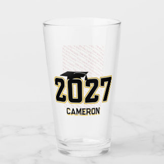 Letterman Abschlussjahrgang 2027 Foto-Abschlussfei Glas