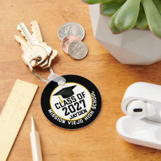Letterman Abschlussjahrgang 2027 Foto-Abschlussfei Schlüsselanhänger